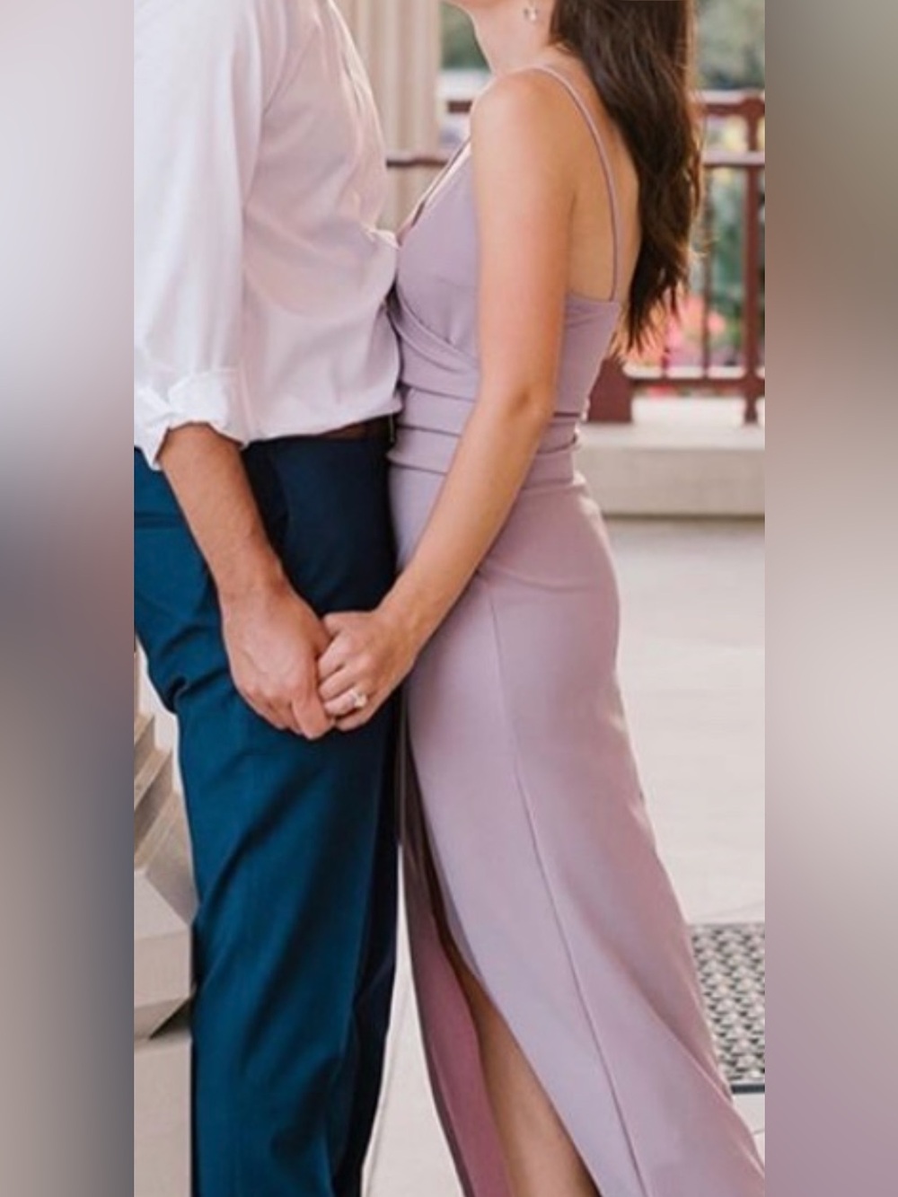 Dusty Lilac Slip Dress- blue blush